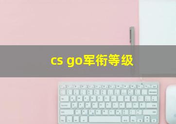 cs go军衔等级